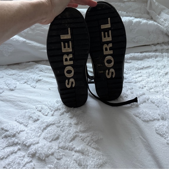 Sorel Cheyenne Metro Hi Top Waterproof Black & White Sneaker Boot Men’s Size 8 - Picture 7 of 16